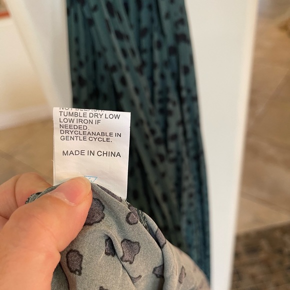 Women’s Boho Dalmatian Print Pleated Halter Dress, Worn Once, Perfect Condition - Picture 10 of 11